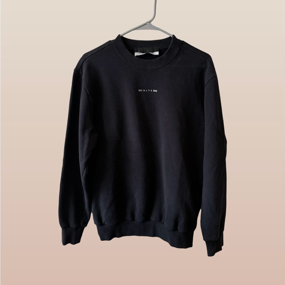 Alyx Studio 1017 ALYX 9SM Black Logo Crewneck Sweater Size S